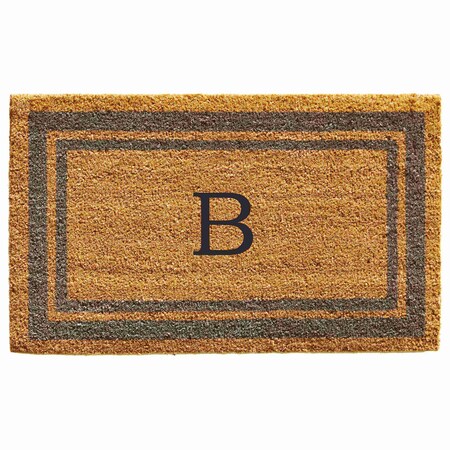 Calloway Mills Periwinkle Border 18 x 30 Monogram Door Mat Letter B 153021830B